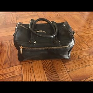 Barneys New York Leather Boston Bag